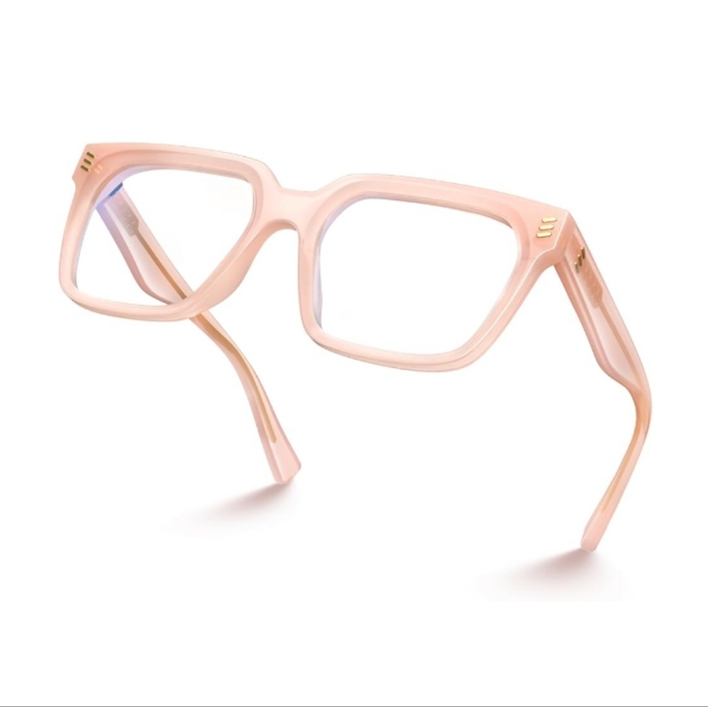 Blue Light Blocking Computer Eyewear Glasses Pink Frame
